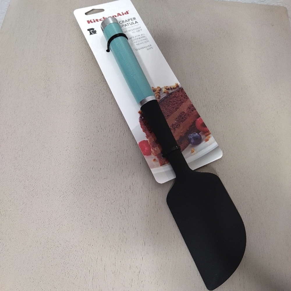 Teal and Black KitchenAid Scraper Spatula